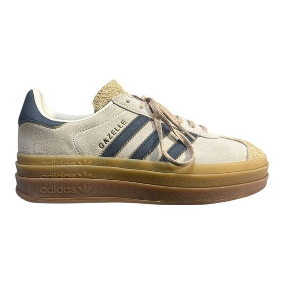 Adidas Gazelle Bold Cream Night Indigo Women’s 7.5 JQ5126 - Picture 1 of 7